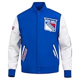 Pro Standard MENS NHL NEW YORK RANGERS CLASSIC VARSITY VARSITY JACKET ROYAL BLUE/WHITE L