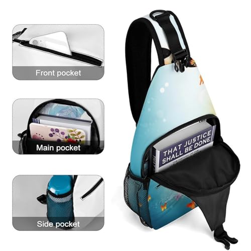Mochila tipo bandolera deportiva para senderismo y uso casual miniatura 4