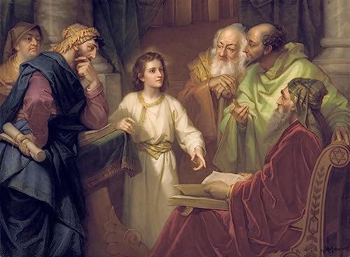 Image sur Toile Premium Christ au Temple Hofmann Peinture d'Artiste