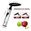 2 Pack Apple Corer Tool Stainless Steel, Ultra Sharp Serrated Blade Kitchen Gadget for Apples Pears, Ergonomic Non-Slip Handle, Effortless Core Removal, Dishwasher Safe Fruit Corer(Red+Black) ﻿ #4