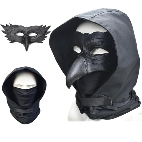 Masque mascarade cagoule WLXW respirant pour un jeu cosplay durable