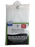 Extra Long PEVA Shower Curtain Liner 84