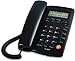 Corded Telephone, TC-9200 Black Hands Free Caller ID Fixed Landline Telephone for Family/Business Office/Hotel