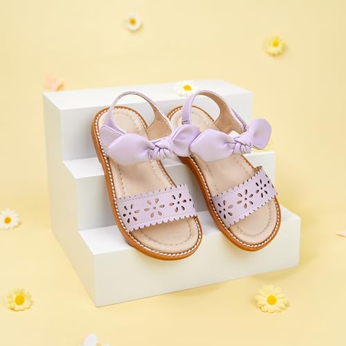 Image of GINFIVE Toddler Girls Sandals Little Girls Kids Summer Shoes Toddler Sandals