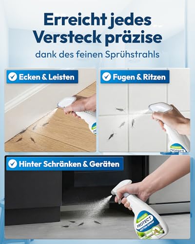 Gerobug Silberfisch-Spray mit Sofortwirkung 500 ml - Hocheffektiv gegen Silberfische & Papierfische, Alternative zu Silberfisch-Köderdose, Silberfisch-Gel & Silberfischfalle - mit frischem Zitrusduft