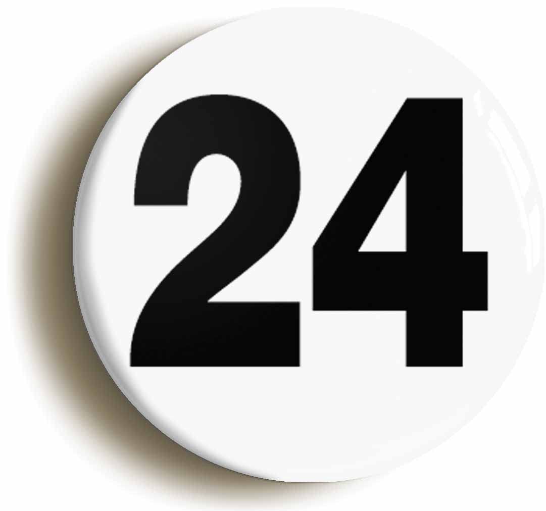Ozorath Plain Number 24 Fridge Magnet