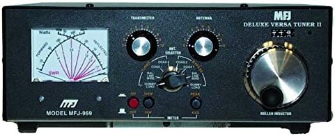 MFJ-969 Amateur Radio Deluxe HF Antenna Tuner w/Built-in 4:1 Balun 300W 6-160 Meters