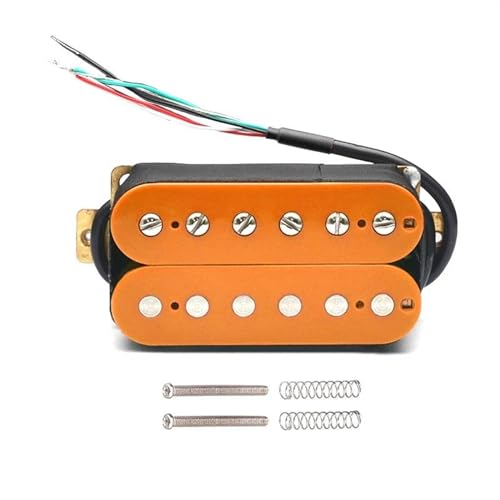 Kit micro guitare électrique orange avec bobine plastique et vis réglable