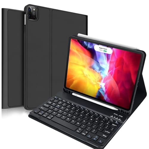 【2026革新モデル】iPad Air 11インチ M2 M3 キーボード iPad Air5 Air4 キーボ ード付きケース 超軽量 脱着式 iPad Pro 第4/3/2/1世代 兼用 ペンシルホルダー付き 耐衝撃 全面保護 多角度調整 日本語説明書付き