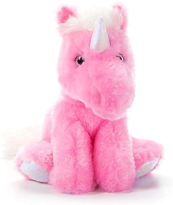 The Petting Zoo Animal de peluche de unicornio, regalos de unicornio para niñas, juguete de peluche de unicornio, 7 pulgadas (rosa)