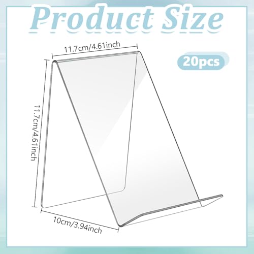 Support de livre en acrylique transparent lot de 20 chevalets pour album