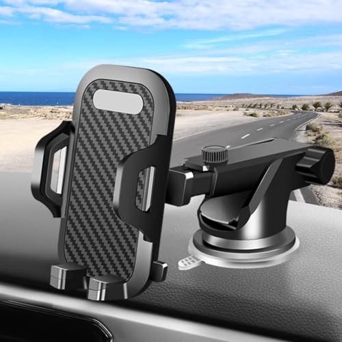 LIGENUS Car Phone Holder for Renault Clio/Clio R.S. V IV III II I B7/BF/BH/KH/BR/CR/SB/SR Adjustable Car Phone Mount 360° Rotation Phone Cradle,Strong Suction Stable Phone Mount,A