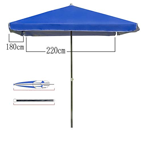 Wjxboos Large Rectangular Market Umbrella,Adjustable Height Patio Umbrella,Portable Sturdy Outdoor Umbrella Uv 50+ Beach Umbrella #TOP6