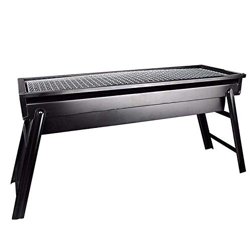 CHOUCHOU Shelves adjustable Charcoal Grill Foldable Portable Grill Stainless Steel BBQ Table BBQ Camping BBQ Picnic Outdoor Flower Pot Rack