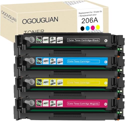 Toner compatible HP 206A 206X haute capacité W2110A M283fdw M282nw