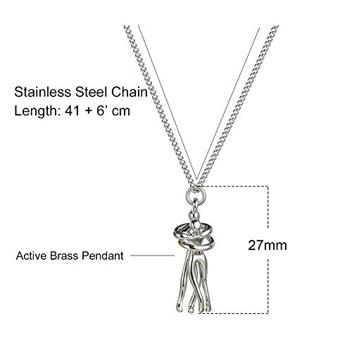 Taouzi Valentine's Day Hug Necklace For Women Couples Necklace For Women Message Card Necklace Stainless Steel Necklace Valentine's Day Gift For Women Girls #TOP4