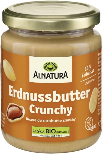 ALNATURA Erdnuss Mus crunchy mit Erdnussstuckchen 250g