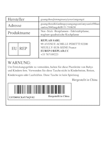 Non-stick frying pans, stainless steel pan, portable square cooking pan, 3 ply non-stick frying pan with deep surface, small iron cookware, durable kitchen tool for home cooking - Image 10