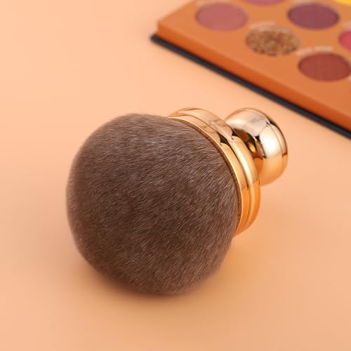 Yrarbil Pincel de maquiagem extra grande, autobronzeador de cabeça larga, 7,6 cm para pó, blush, bas