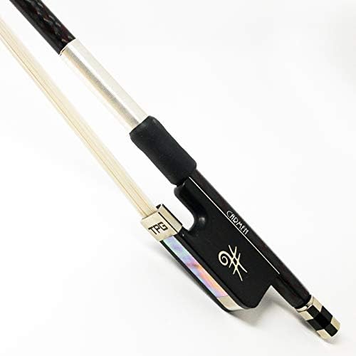 The Piano Guys Carbon Fiber Violin Bow | Full Size 4/4 Bow With Inlaid Ebony Frog & Premium Horse Hair (TPG Sharp Bow, Carmen)