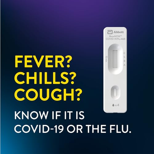 BinaxNOW COVID-19/Flu A&B Combo Self Test, Reliable COVID/Flu Home Test With 15 Minute Results, 2 Tests
