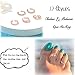 Honsny 12PCS 14K Gold/Silver Plated Toe Rings for Women Adjustable Band Rings Open Flower CZ Toe Ring Set Beach Foot Jewelry