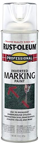 Image of Rust-Oleum 2596838 Professional Inverted Marking Spray Paint, 15 oz, Clear
