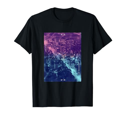 Vaporwave Japanese Streetwear Tokio Japan Glitch Effect Camiseta