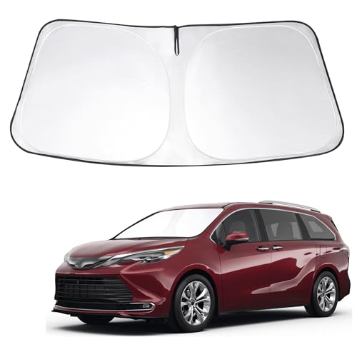 Image of Windshield Sun Shade Sunshade for 2021-2026 Toyota Sienna
