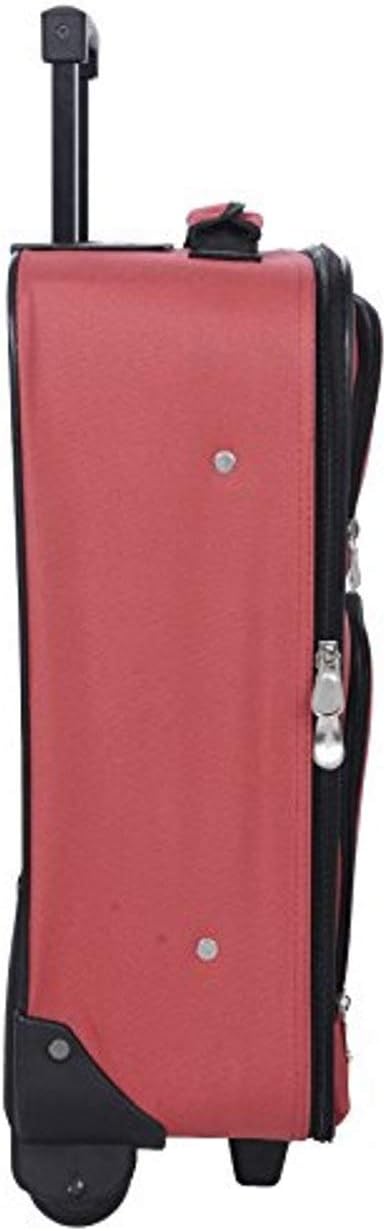 New Red Travel Carry On Suitcase On Wheels With Extendable Handle [Apparel]