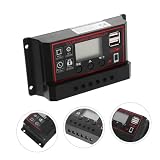 VANZACK 20a 12v/24v Ładowarka Samochodowa Solarna Auto Lcd Usb Regulator Energii Słonecznej Regulator Panelu Słonecznego Czarny