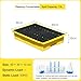 Vexorium Spill Tray with Removable Grid – Chemical-Resistant Bund Containment Tray, Easy to Clean for Oil Drums, Laboratory and Industrial Use,49 * 36 * 10cm