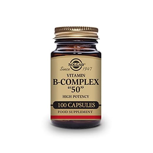 Solgar | Vitamina B-Complex "50" Alta potencia | Metabolismo energético y Rendimiento Intelectual |Reduce el cansancio y la fatiga | 50 Cápsulas vegetales