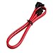 Relper-Lineso 6 Pack 90 Degree Right-Angle SATA III Cable 6.0 Gbps with Locking Latch 18Inch (6X Sata Cable Red)