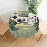 Design élégant : le beau motif de la nappe ajoute une touche décorative élégante à votre salle à manger. Il peut instantanément rehausser le style d'une table ronde, alliant praticité et esthétique.