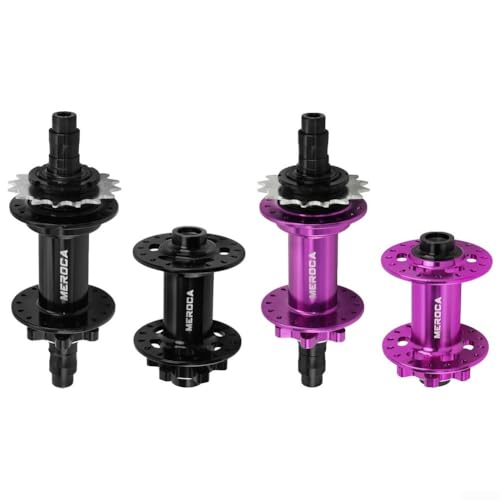 Schwarz-violette Fahrradnabe, Aluminiumlegierung, 32 Löcher, abgedichtetes Lager, Scheibenbremse, Single Speed (D)