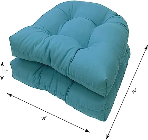 Coussin en rotin en forme de U outdoor pour terrasse rouge2 - 6