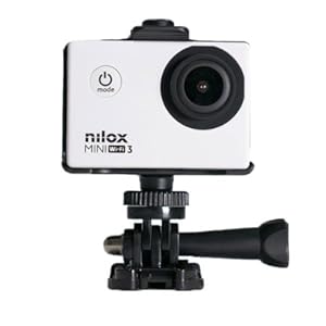 Nilox, Action Cam Mini Wi-Fi 3, Action-Kamera, Auflösung 4K, Bildschirm 2 Zoll, kompatible App, wasserdicht bis 30 m, mit Zinnschutzhülle, Aufkleber, Montageset und Bicycle Mount 1 Schnorchelmasken 41te5JalNbL. SL500 . SS300 ACTION CAM MINI WI-FI 3: Erleben Sie alle Ihre Abenteuer mit der Nilox Mini Wi-Fi 3 Action Cam mit verbessertem Sensor! Der 2-Zoll-Bildschirm ermöglicht es Ihnen, Fotos und Videos einfach zu sehen
Direkt von Ihrem Smartphone: Die spezielle App ermöglicht es Ihnen, die Einstellungen einzustellen und Videos und Fotos direkt vom Smartphone aufzunehmen
WASSERDICHT MIT WASSERDICHTER SCHUTZHÜLLE - Mit der Schutzhülle können Sie sie in jeder Situation verwenden, vom Wintersport bis zum Tauchen bis zu 30 Meter Tiefe