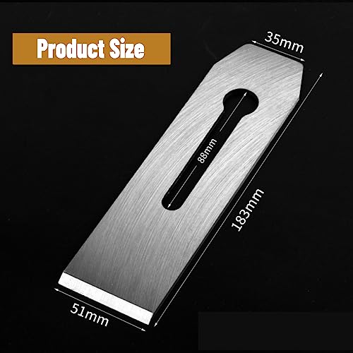 HSS-Handhobelklinge Hobelmesser Hobelklinge Manuelle Hobelklinge für Holzarbeiten Tischler Heimwerkerwerkzeug(Hobelmesser 51mm)