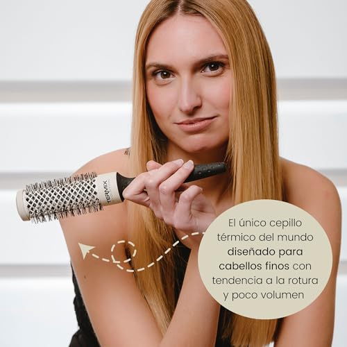 Foto von Termix Evolution Soft Ø12- Thermo-Rundbürste mit speziellen Borsten für feines Haar. Erhältlich in 8 Durchmessern und im Paketformat | 1er Pack