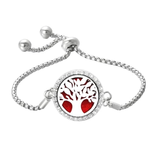 Pulsera Difusor Aromático de Aceite Esencial Acero Inoxidable