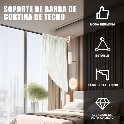 Soporte para tubo de cortina 30 Imagen adicional