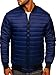 BOLF Homme Veste de transition Blouson Bomber de baseball universitaire coupe-vent de printemps Decontracte Outdoor Veste de tous les jours quotidien Basic MY-02 bleu foncé M [4D4]
