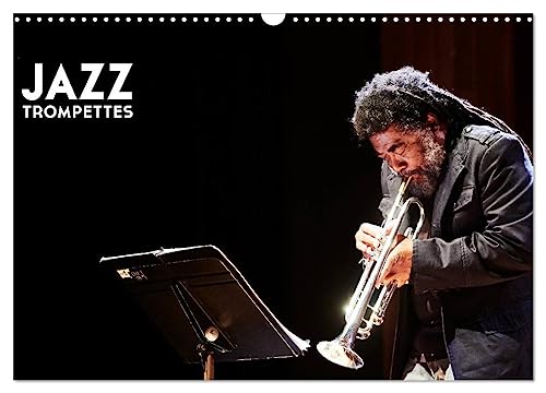 Calendrier Jazz Trompettes 2026 grand format mural vertical CALVENDO pour bureau