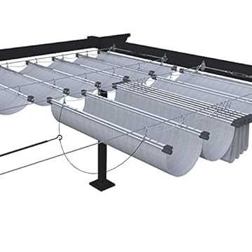 retractable shade cloth for pergola