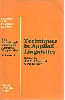 Paperback Techniques in applied linguistics (Language and language learning) (v. 3) Book
