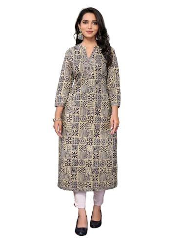 Image of rangita Women's Cotton Regular Fit Casual Kurta