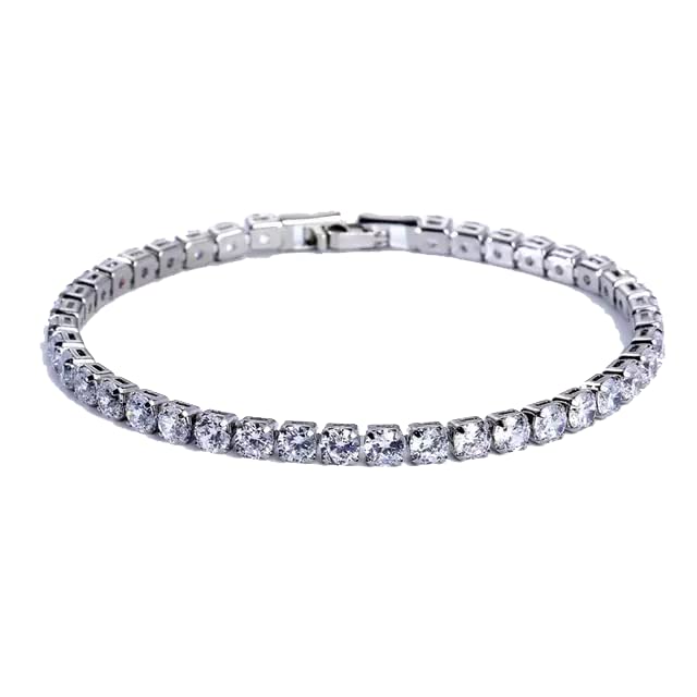 Untouched Luxury 4Mm Cubic Zirconia Tennis Bracelets Lced Out Chain Crystal Bracelet For Womans For Women (B0B4WT9D6D) Amazon Price History, Amazon Price Tracker