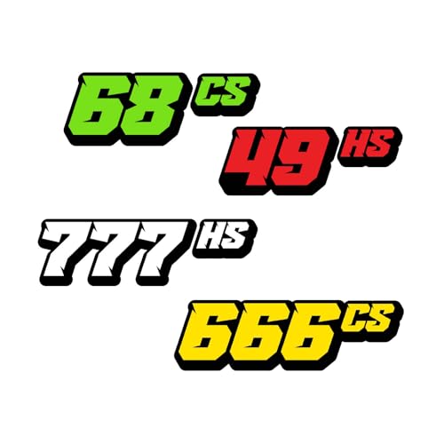 MC MOTOPARTS Autocross Vehicle Numbers Magnet Kit