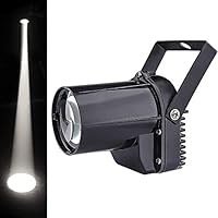 LED Pinspot Bühnenlicht, Beam Pinspot Light, Punktstrahler für Spiegelkugel, 3W LED Pin Spot Licht Für Disco livehouse Bar Club Party Entertainment DJ(Weiße Licht)